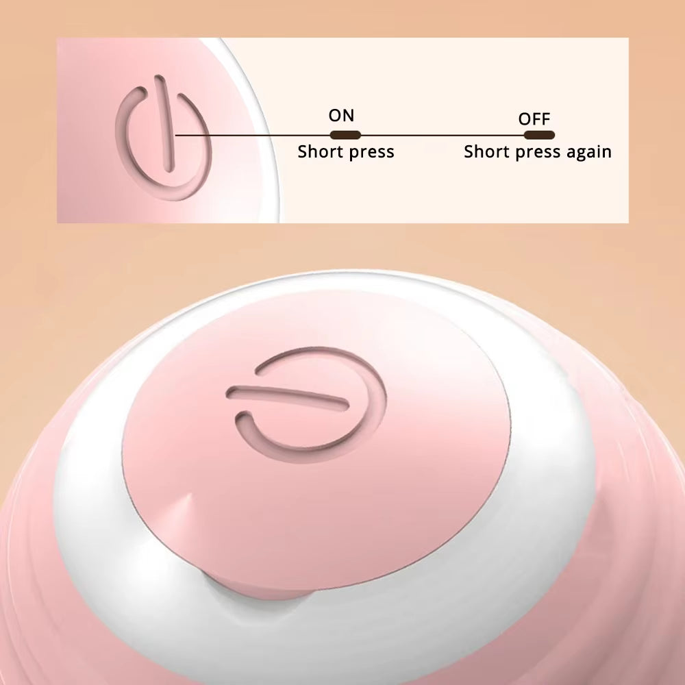Engaging Smart Interactive Cat Toy Ball - Rechargeable Automatic Moving Teaser for Indoor Fun