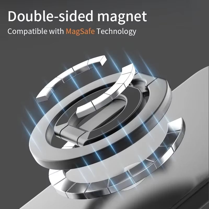 Revolutionary Double-Sided Magnetic Phone Ring Holder - Portable and Stylish Stand for Your Mobile Device