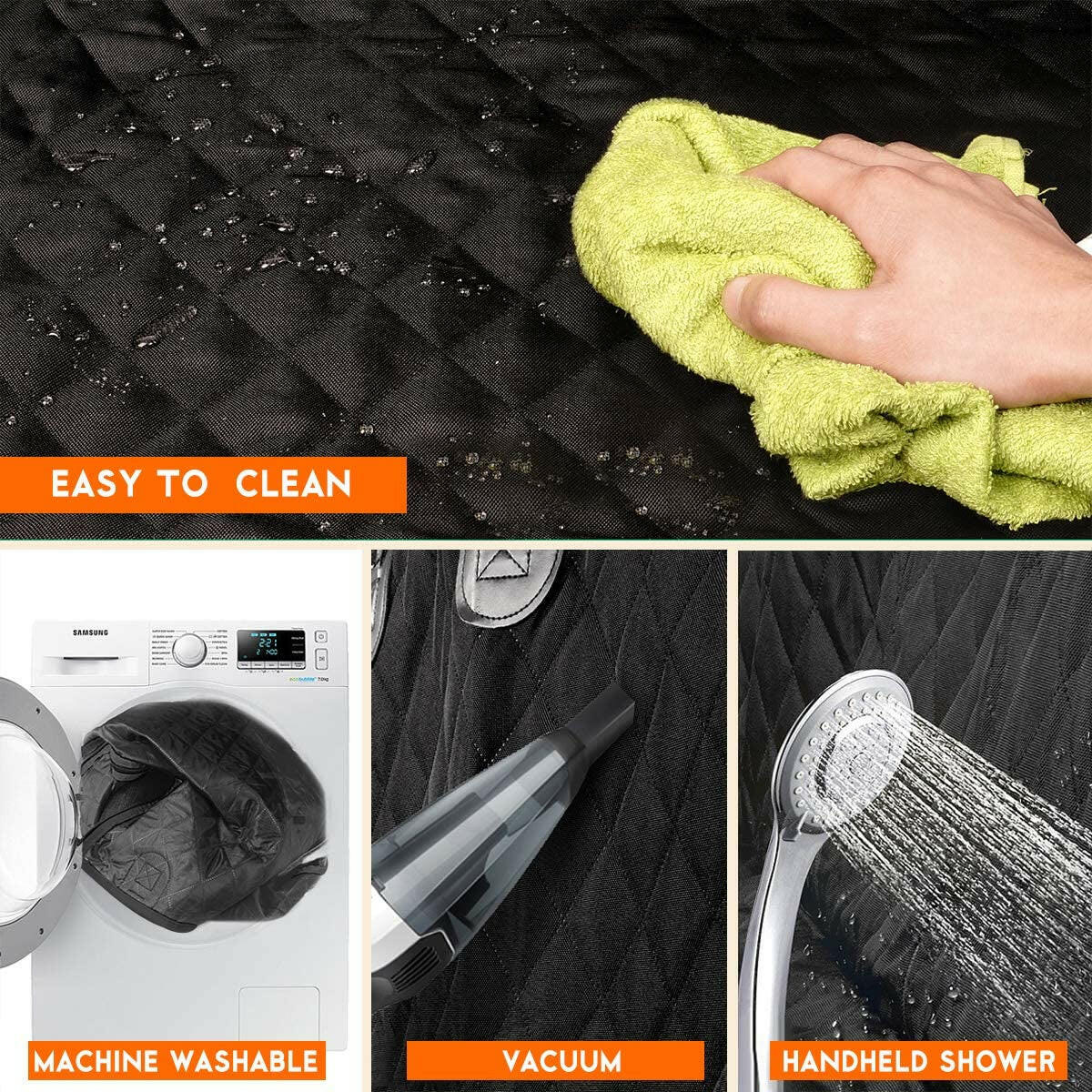 Ultimate Dog Car Seat Cover - Waterproof, Non-Slip Protector for Back Seats.
