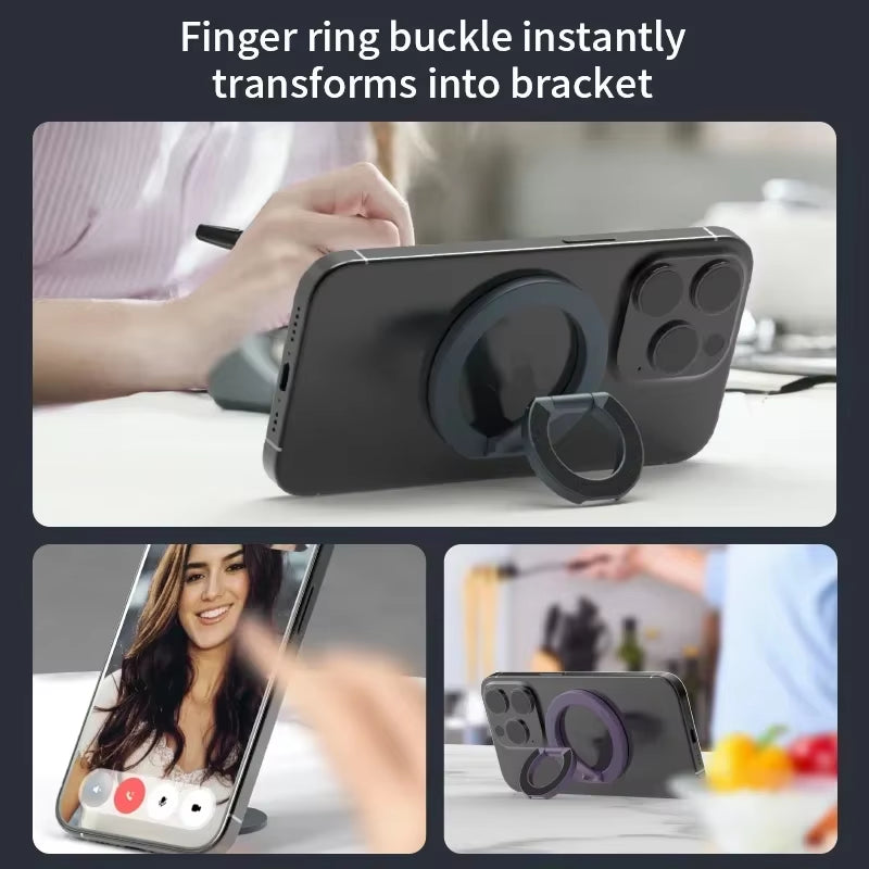Revolutionary Double-Sided Magnetic Phone Ring Holder - Portable and Stylish Stand for Your Mobile Device