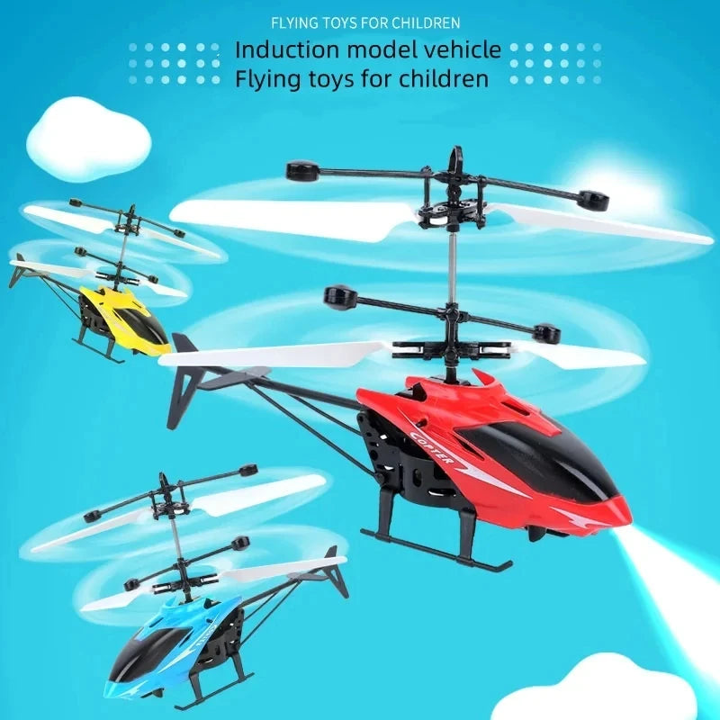 Rechargeable Mini RC Drone Remote Safe Fall-Resistant RC Helicopters Drone Children Toys(No Remote Control Battery)