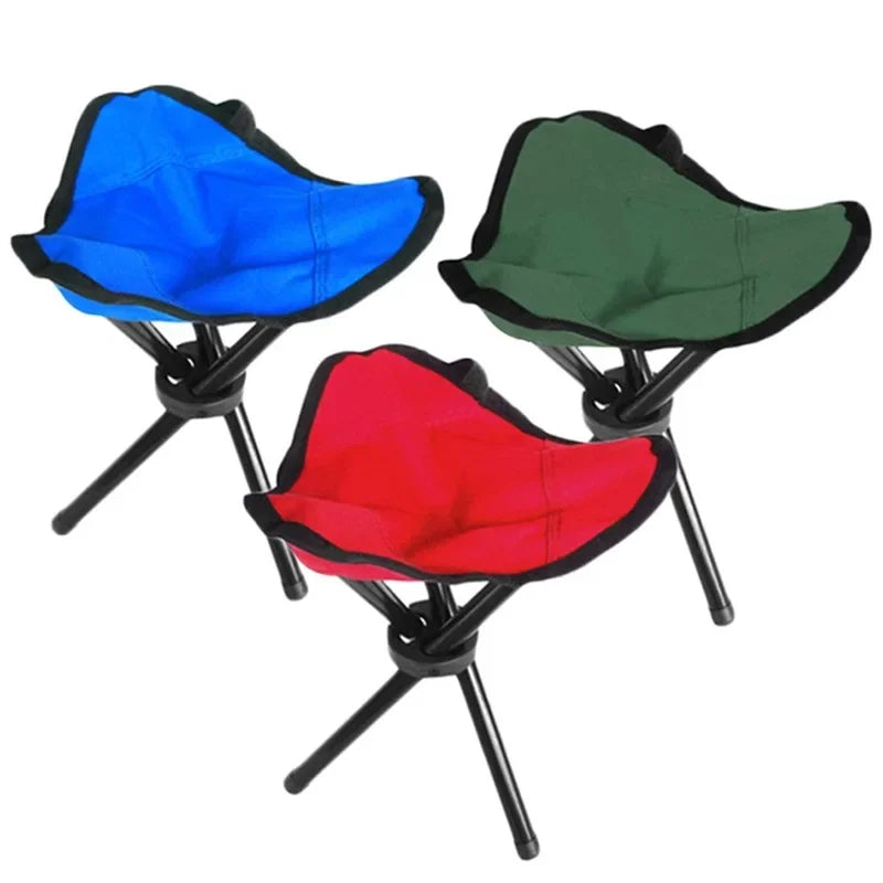 Portable Steel Foldable Tripod Stool β Your Essential Companion for Picnics, Camping, Hiking, and Fishing Adventures