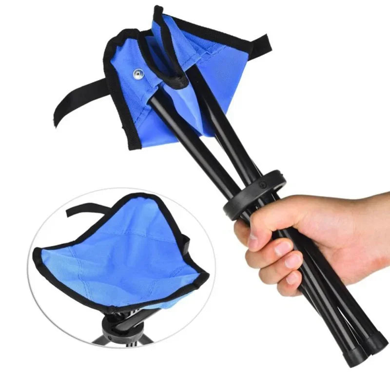 Portable Steel Foldable Tripod Stool β Your Essential Companion for Picnics, Camping, Hiking, and Fishing Adventures
