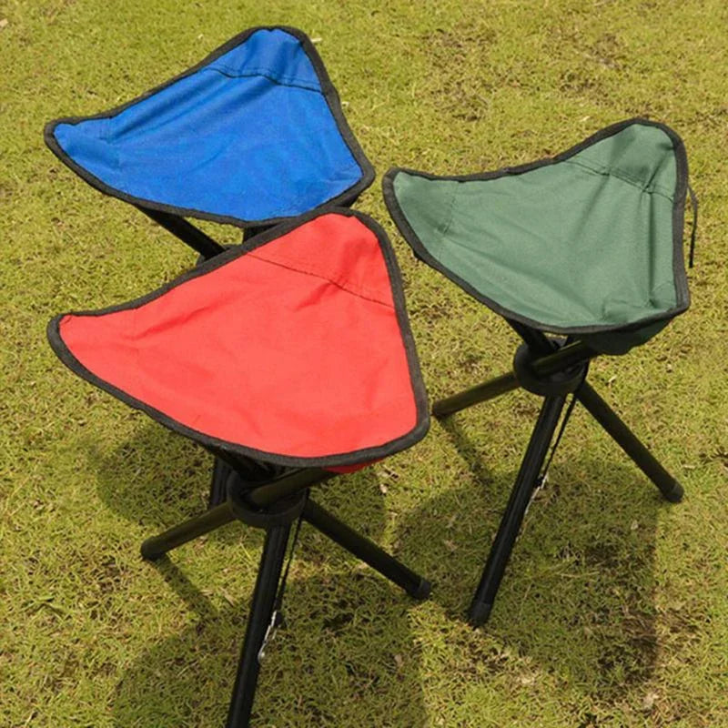 Portable Steel Foldable Tripod Stool β Your Essential Companion for Picnics, Camping, Hiking, and Fishing Adventures