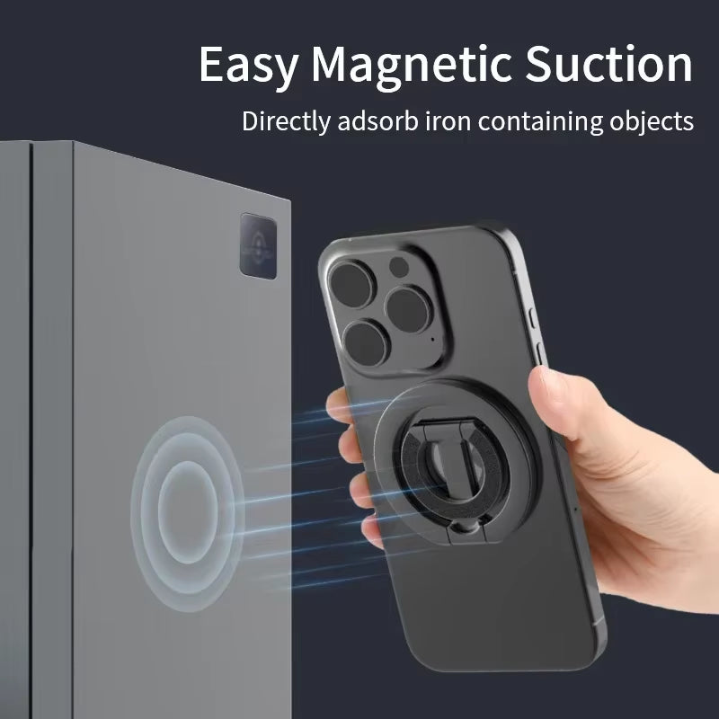 Revolutionary Double-Sided Magnetic Phone Ring Holder - Portable and Stylish Stand for Your Mobile Device