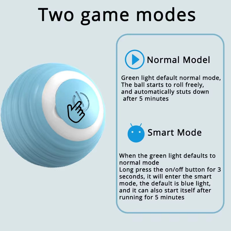 Engaging Smart Interactive Cat Toy Ball - Rechargeable Automatic Moving Teaser for Indoor Fun