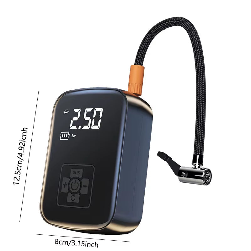 Powerful Wireless Car Air Compressor - Versatile Electric Tire Inflator for Cars, Motorcycles, Bicycles, and More!