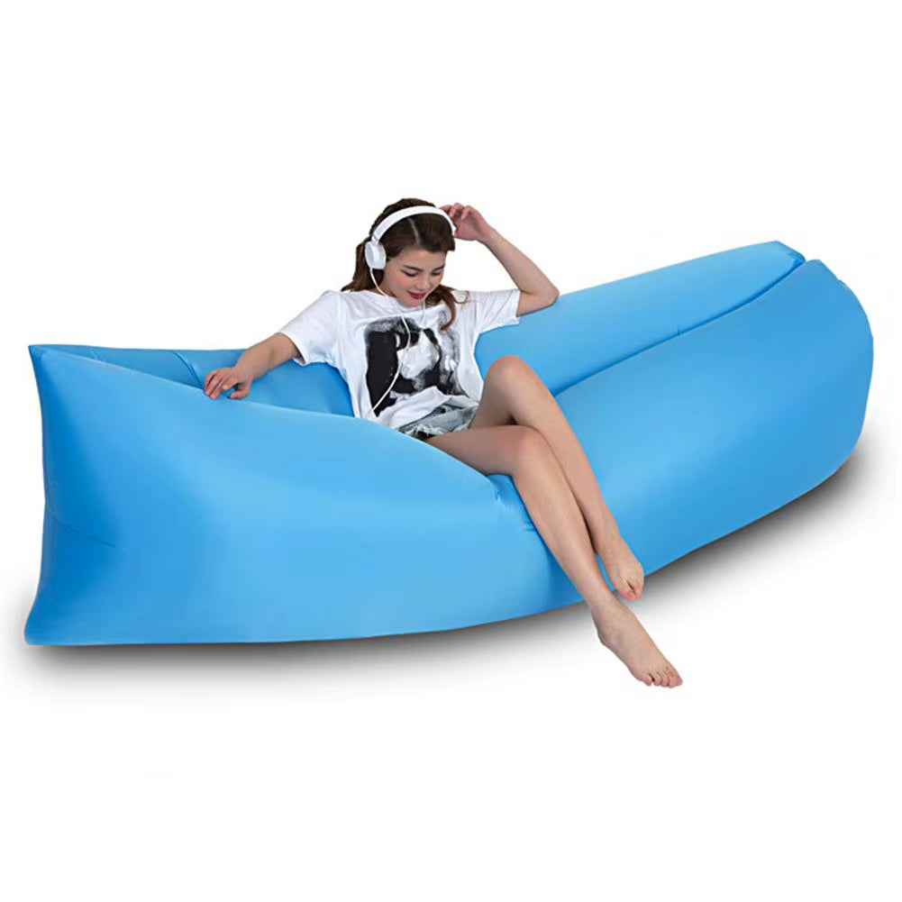 Experience Ultimate Comfort Anywhere with Our Waterproof Inflatable Lounger Air Sofa - Perfect for Camping, Picnics, and Beach Days!