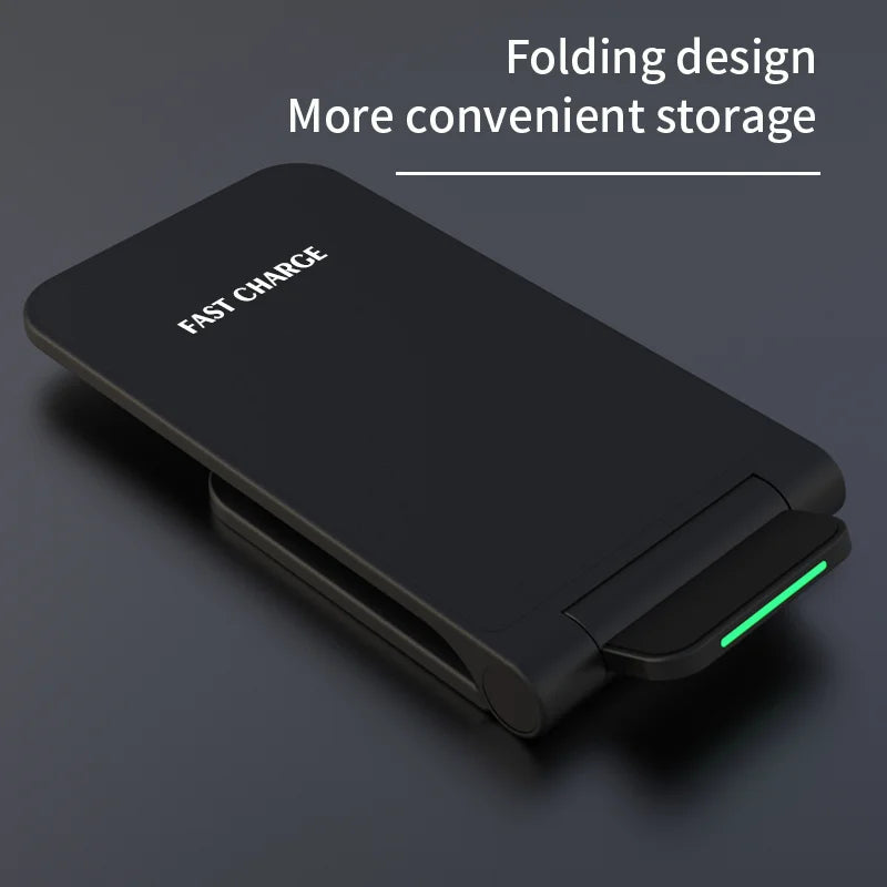 Wireless Charger Stand Pad for Iphone 15 14 13 12 11 Pro Max Samsung Xiaomi Phone Chargers Induction Fast Charging Dock Station