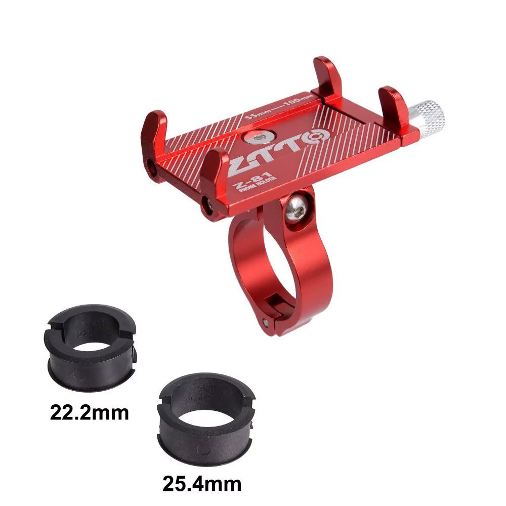 Universal Bicycle Phone Holder - Durable Metal Mount for MTB, Road Bikes, and Motorcycles
