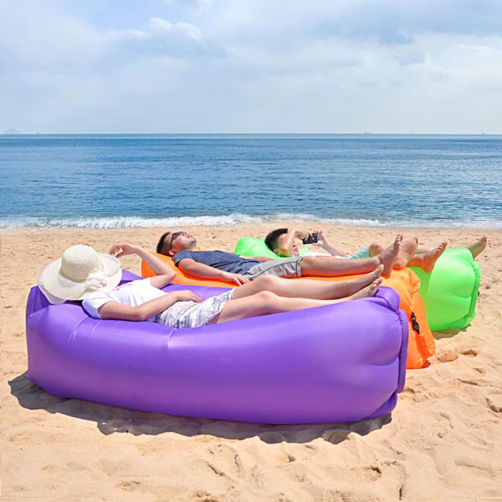 Experience Ultimate Comfort Anywhere with Our Waterproof Inflatable Lounger Air Sofa - Perfect for Camping, Picnics, and Beach Days!