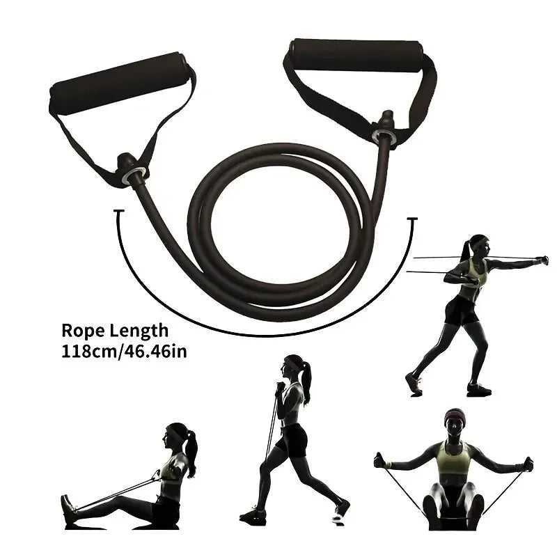 Resistance Bands with Handles for Strength Training at Home - Exercise Bands for Men and Women