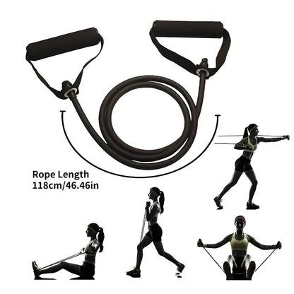 Resistance Bands with Handles for Strength Training at Home - Exercise Bands for Men and Women