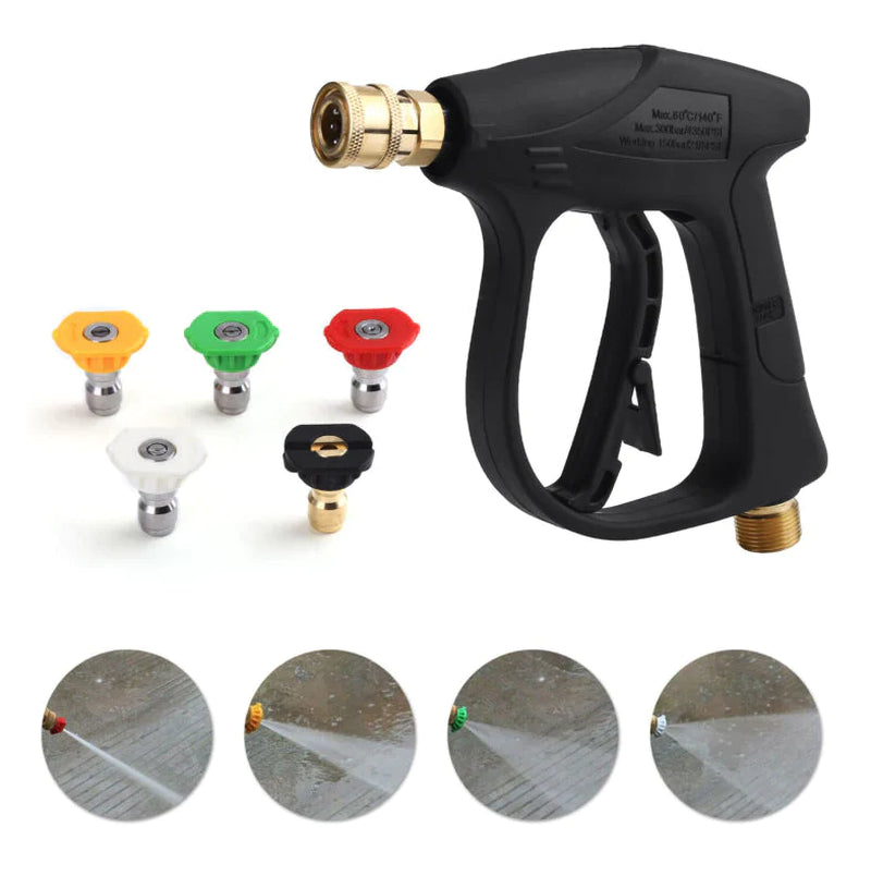 1/4" High-Pressure Washer Gun, 4000 PSI Foam Spray Wand with Nozzle for Car Wash