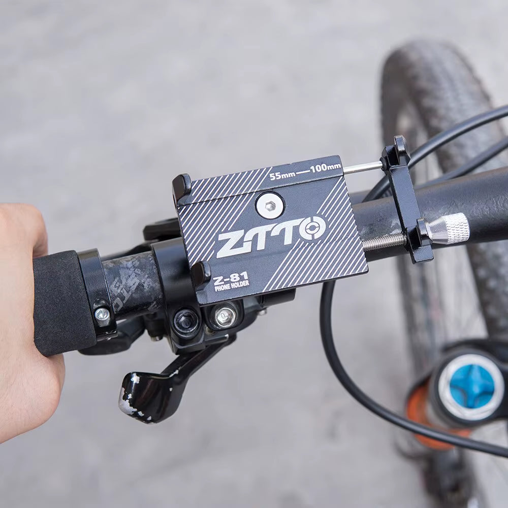 Universal Bicycle Phone Holder - Durable Metal Mount for MTB, Road Bikes, and Motorcycles