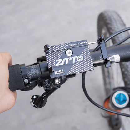 Universal Bicycle Phone Holder - Durable Metal Mount for MTB, Road Bikes, and Motorcycles