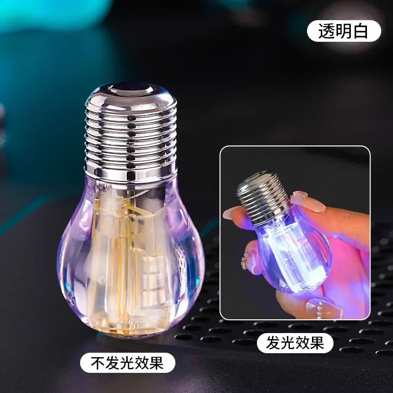 New Green Flame Transparent Body Electric Butane Gas Lighter with Colorful Lights Windproof Jet Torch Lighter Cool Lighter Gift