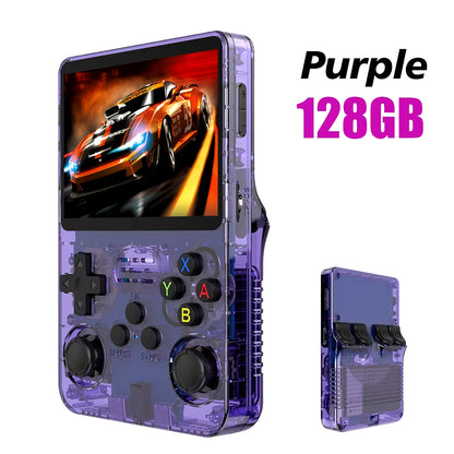128GB/64GB Retro Handheld Game Console Linux System 3.5 Inch IPS Screen Portable Pocket Video Player 2 Joystick 
