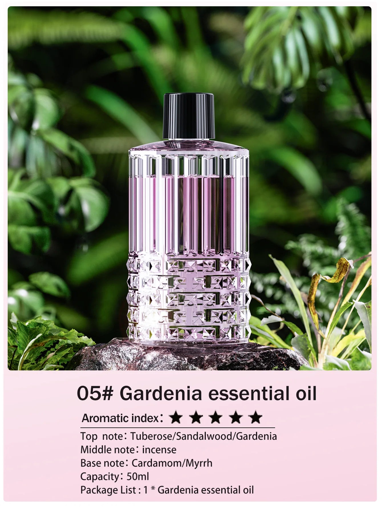 Rechargeable Mini Essential Oil Diffuser 5 Gear Aromatherapy Machine Large Mist Air Humidifier for Home Car Office Use