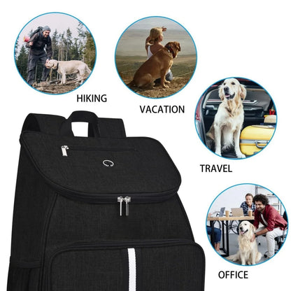 1 Pc Pet Travel Bag Dog Cat Supplies Backpack, Water-Resistent Diapers Food Travel Tote Backpacks Weekend Bags Accessories Set 