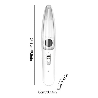 Cordless Dog Hair Trimmer with Vacuum Suction - Rechargeable, Low Noise Electric Groomer for Effortless Pet Grooming