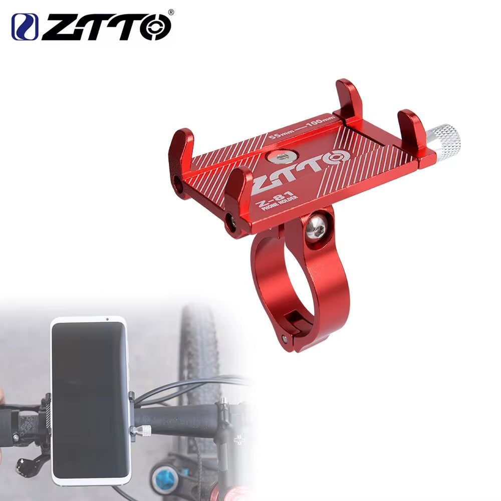 Universal Bicycle Phone Holder - Durable Metal Mount for MTB, Road Bikes, and Motorcycles
