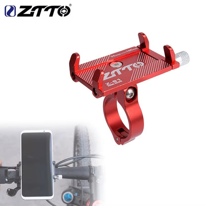 Universal Bicycle Phone Holder - Durable Metal Mount for MTB, Road Bikes, and Motorcycles