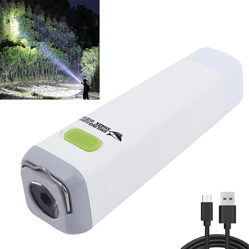 Mini LED Flashlight USB Rechargeable Flashlights Emergency Light Small Torch Pocket Flashlight Super Bright Torch