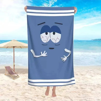 South Park Towelie Bath Towel | Swimming Pool Travel Accessories for the Pool, Beach | Ultra Super Soft Cotton, Quick Dry Absorption 