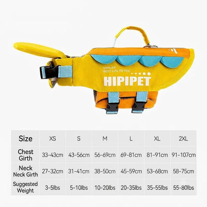 Dog Life Jacket with Rescue Handle 