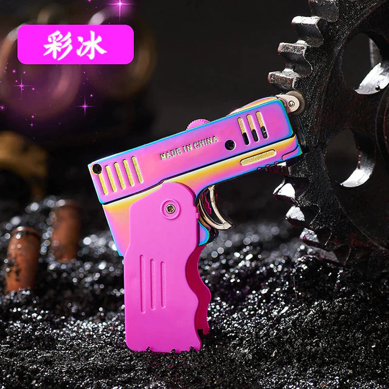 Professional Pistol Lighter Torch Gas Gun Set - 10 PCS Windproof Cigar and Cigarette Holders