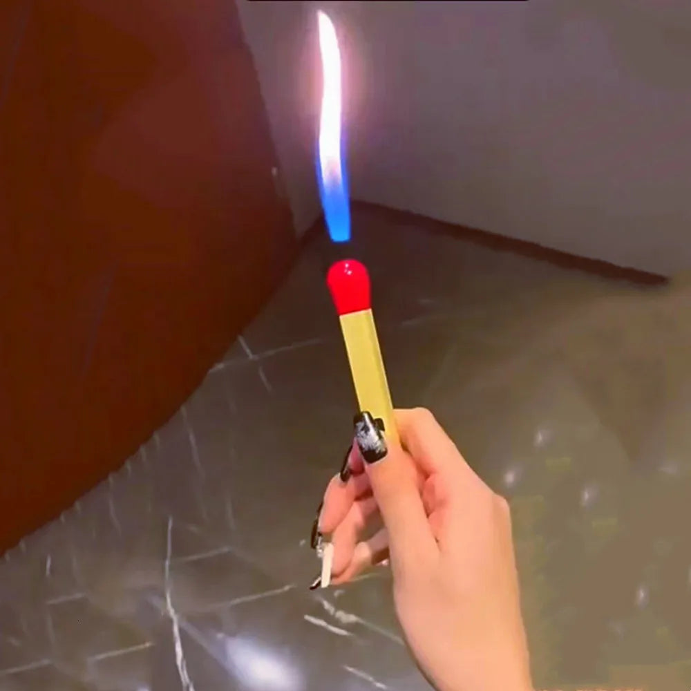 Gradient Ultra Long Luminous Match Lighter Butane Torch Inflatable Home Aromatherapy Kitchen Tool Gift - New Design