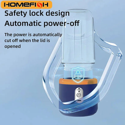 Portable Electric 400ml 6 Blades Juice Blender For Fresh Juice Smoothie