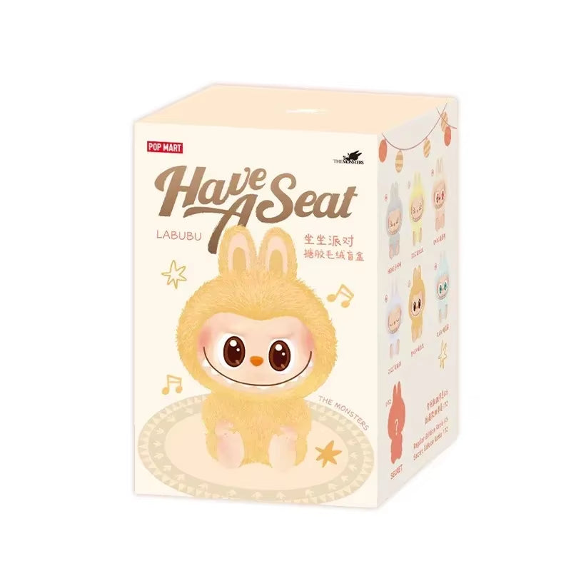 POP MART the MONSTERS LABUBU - Have a Seat Series Vinyl Plush Blind Box Guess Bag Toys Doll Cute Anime Figure Desktop Ornam