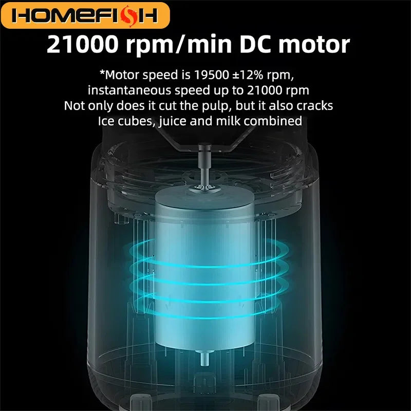 Portable Electric 400ml 6 Blades Juice Blender For Fresh Juice Smoothie