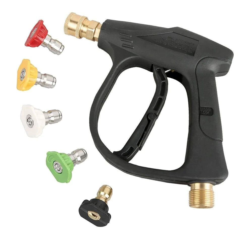 1/4" High-Pressure Washer Gun, 4000 PSI Foam Spray Wand with Nozzle for Car Wash