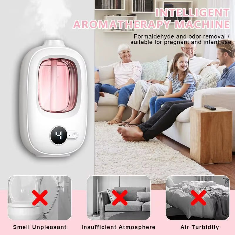 Automatic Aromatherapy Diffuser and Air Freshener - Rechargeable Humidifier for Home Use