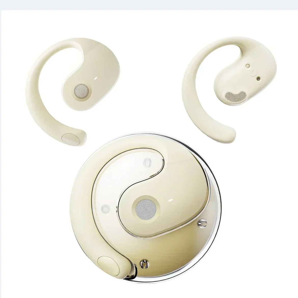 Wireless Bluetooth 5.3 HD Voice Call Earphones Noise Reduction Headphones Portable Earbuds with Mic for All Smartphones