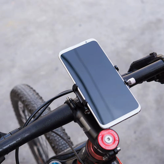 Universal Bicycle Phone Holder - Durable Metal Mount for MTB, Road Bikes, and Motorcycles