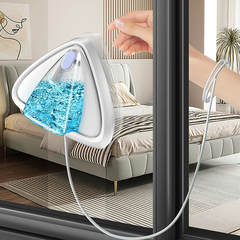 Magnetic Glass Cleaner Automatic Drainage Wiper Glass Double Sided Window Washer Cleaner Brush Household Cleaning Tool