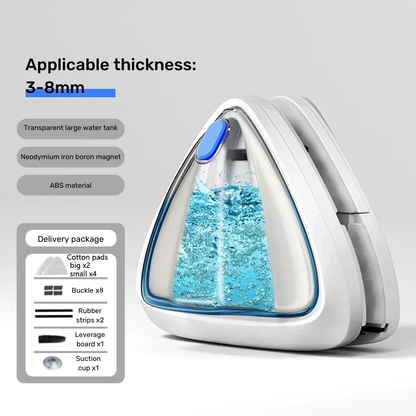Magnetic Glass Cleaner Automatic Drainage Wiper Glass Double Sided Window Washer Cleaner Brush Household Cleaning Tool
