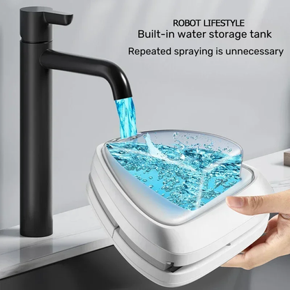 Magnetic Glass Cleaner Automatic Drainage Wiper Glass Double Sided Window Washer Cleaner Brush Household Cleaning Tool