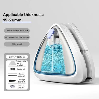 Magnetic Glass Cleaner Automatic Drainage Wiper Glass Double Sided Window Washer Cleaner Brush Household Cleaning Tool