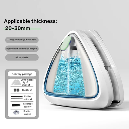 Magnetic Glass Cleaner Automatic Drainage Wiper Glass Double Sided Window Washer Cleaner Brush Household Cleaning Tool