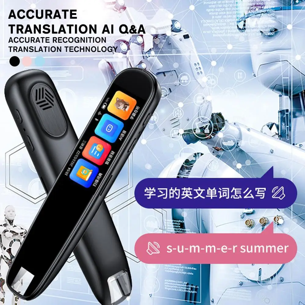 Intelligent Scanning Dictionary Pen Online Support 112 Languages Instant Smart Voice Translator for Teacher Student Studying