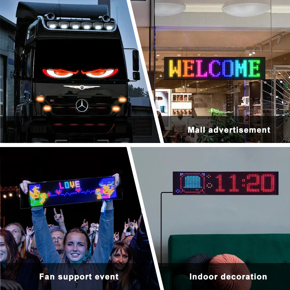 LED Devil Eyes Programmable and Flexible Board for Windshield