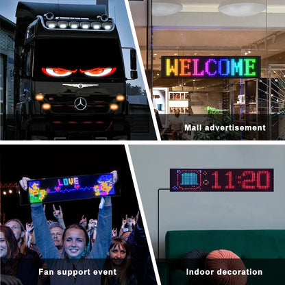 LED Devil Eyes Programmable and Flexible Board for Windshield