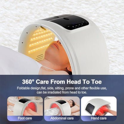 Foreverlily 7 Colors LED Photon Machine Skin Rejuvenation Nano Spray Facial Body Spa Device Deep Hydration Beauty Mask