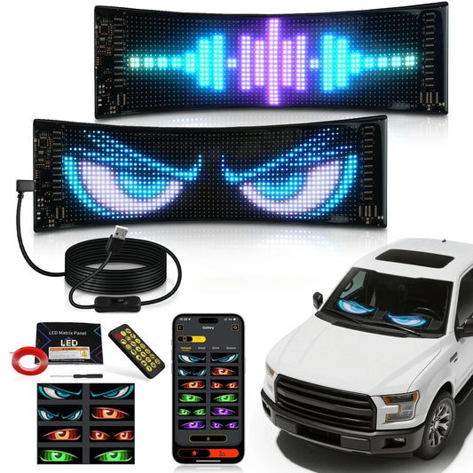 LED Devil Eyes Programmable and Flexible Board for Windshield