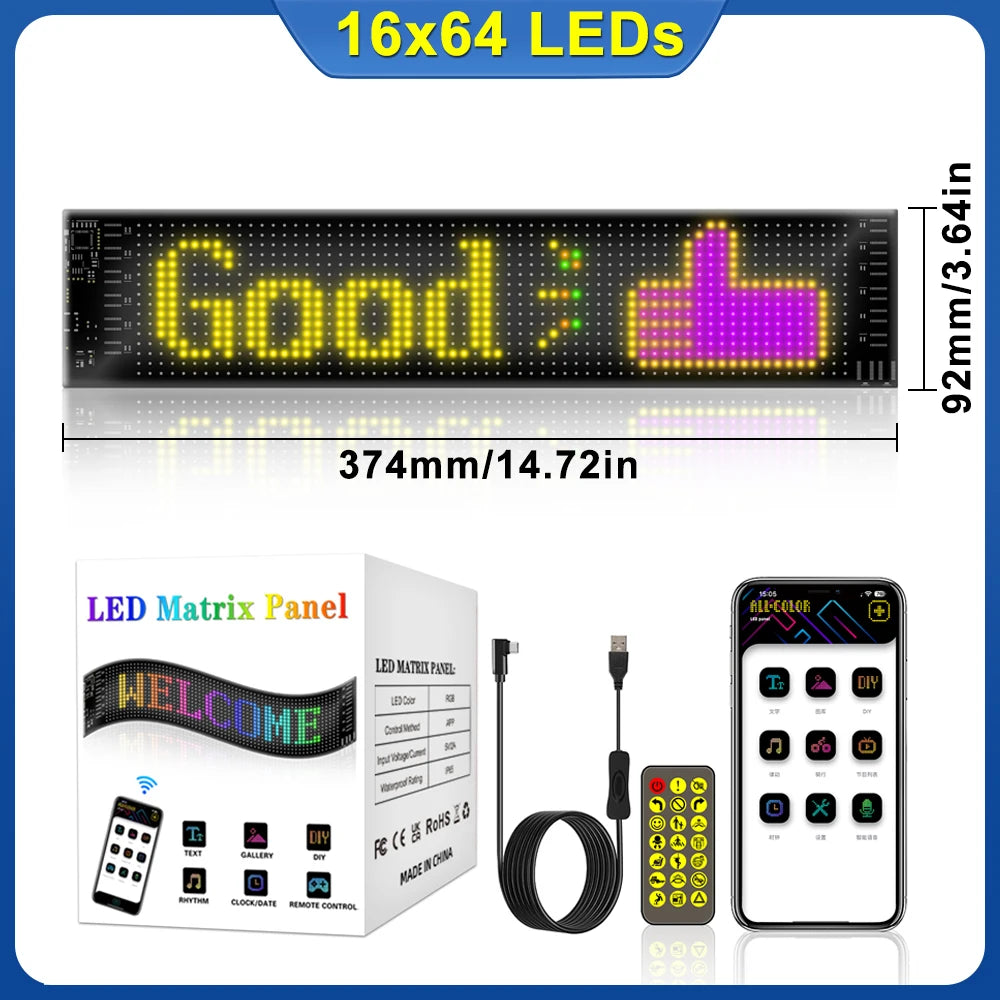 LED Devil Eyes Programmable and Flexible Board for Windshield